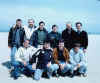 La squadra in spiaggia a Rimini, 22 aprile 2001.jpg (38653 byte)
